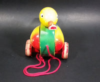 Vintage Wooden Duck Pull Toy - Treasure Valley Antiques & Collectibles