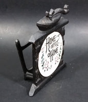 Vintage "Home Sweet Home" 2D Coffee Grinder Shaped Cast Iron Napkin Holder - Treasure Valley Antiques & Collectibles