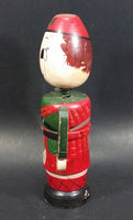 Vintage Wooden Soldier Nodder Bobble Head Coin Bank - Treasure Valley Antiques & Collectibles