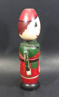 Vintage Wooden Soldier Nodder Bobble Head Coin Bank - Treasure Valley Antiques & Collectibles