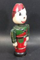 Vintage Wooden Soldier Nodder Bobble Head Coin Bank - Treasure Valley Antiques & Collectibles