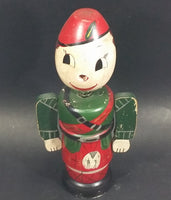 Vintage Wooden Soldier Nodder Bobble Head Coin Bank - Treasure Valley Antiques & Collectibles