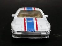 1988 Maisto Mazda RX-7 Turbo #33 White w/ Blue & Red Stripes Die Cast Toy Car Vehicle - Treasure Valley Antiques & Collectibles