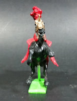 Vintage 1971 Britains Ltd Medieval Knight's Horse Red - Missing The Knight - Made in China - Treasure Valley Antiques & Collectibles