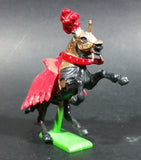 Vintage 1971 Britains Ltd Medieval Knight's Horse Red - Missing The Knight - Made in China - Treasure Valley Antiques & Collectibles