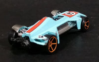 2006 Hot Wheels First Editions Med-Evil Light Blue Die Cast Toy Race Car Vehicle - Treasure Valley Antiques & Collectibles