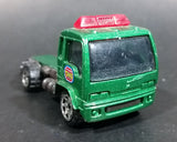 2000 Matchbox Isuzu Flatbed Towing Truck Green Die Cast Toy Car Vehicle - Rare Color - Flatbed Missing - Treasure Valley Antiques & Collectibles