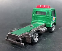 2000 Matchbox Isuzu Flatbed Towing Truck Green Die Cast Toy Car Vehicle - Rare Color - Flatbed Missing - Treasure Valley Antiques & Collectibles