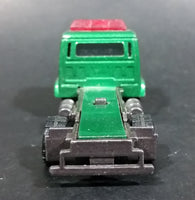 2000 Matchbox Isuzu Flatbed Towing Truck Green Die Cast Toy Car Vehicle - Rare Color - Flatbed Missing - Treasure Valley Antiques & Collectibles