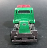 2000 Matchbox Isuzu Flatbed Towing Truck Green Die Cast Toy Car Vehicle - Rare Color - Flatbed Missing - Treasure Valley Antiques & Collectibles