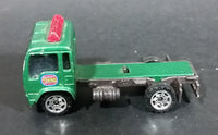 2000 Matchbox Isuzu Flatbed Towing Truck Green Die Cast Toy Car Vehicle - Rare Color - Flatbed Missing - Treasure Valley Antiques & Collectibles