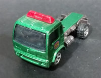 2000 Matchbox Isuzu Flatbed Towing Truck Green Die Cast Toy Car Vehicle - Rare Color - Flatbed Missing - Treasure Valley Antiques & Collectibles