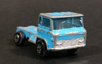 Vintage Yatming Light Blue Truck Cab Die Cast Toy Car Vehicle - Made in Hong Kong - Treasure Valley Antiques & Collectibles