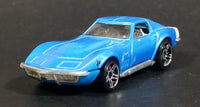 2009 Hot Wheels Dream Garage '69 Corvette Stingray Blue Die Cast Toy Muscle Car Vehicle