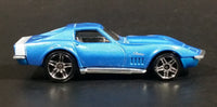 2009 Hot Wheels Dream Garage '69 Corvette Stingray Blue Die Cast Toy Muscle Car Vehicle