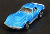 2009 Hot Wheels Dream Garage '69 Corvette Stingray Blue Die Cast Toy Muscle Car Vehicle