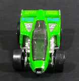 1992 Hot Wheels Shadow Jet F-3 Inter Cooled Green Die Cast Toy Race Car Vehicle