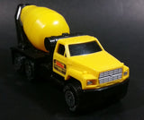 1990 Tonka CC-2571 Cement Mixer Truck Yellow Plastic Toy Car Construction Equipment Machinery Vehicle