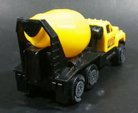 1990 Tonka CC-2571 Cement Mixer Truck Yellow Plastic Toy Car Construction Equipment Machinery Vehicle