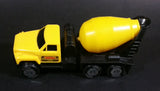 1990 Tonka CC-2571 Cement Mixer Truck Yellow Plastic Toy Car Construction Equipment Machinery Vehicle