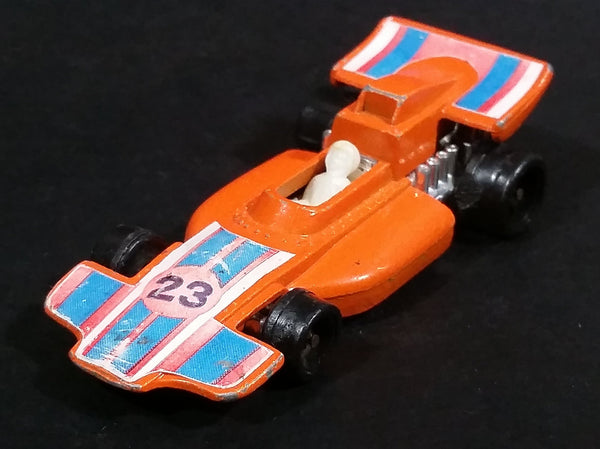 Vintage JRI Road Machines Orange Formula 1 Race Car Die Cast Toy Car Vehicle - Made in Hong Kong - Treasure Valley Antiques & Collectibles