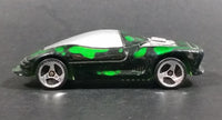 1998 Hot Wheels Tech Tone Series Buick Wildcat Black w/ Metallic Green Die Cast Toy Car Vehicle - Treasure Valley Antiques & Collectibles