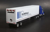 Liberty Classics Old Republic Insurance Company of Canada Peterbilt Semi Tractor Trailer Blue White Die Cast & Steel Coin Bank - Treasure Valley Antiques & Collectibles