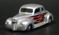 2004 Hot Wheels Pride Rides '40 Ford Coupe 8 Ball Silver Grey Die Cast Toy Hot Rod Car Vehicle - Treasure Valley Antiques & Collectibles