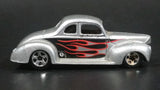 2004 Hot Wheels Pride Rides '40 Ford Coupe 8 Ball Silver Grey Die Cast Toy Hot Rod Car Vehicle - Treasure Valley Antiques & Collectibles