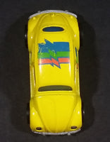 1991 Hot Wheels Park 'n Plates 1953-57 Volkswagen VW Bug Yellow Die Cast Toy Car Vehicle - Treasure Valley Antiques & Collectibles