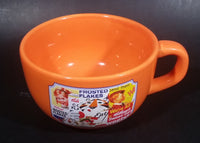 Rare 2006 Kellogg's Cereal Orange 16 oz Bowl with Handle - Houston Harvest Gift Products - Treasure Valley Antiques & Collectibles