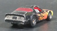 2006 Hot Wheels Hot Bird 1977 Pontiac Firebird Trans Am Black w/ Flames Die Cast Toy Car Vehicle - Treasure Valley Antiques & Collectibles