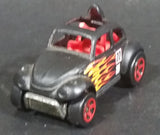 2002 Hot Wheels Baja Bug Volkswagen VW Beetle Matte Black w/ Flames Die Cast Toy Car Vehicle - Treasure Valley Antiques & Collectibles