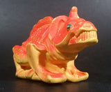 1983 Fisher Price Adventure People Alpha Stars Orange Yellow Alien Dinosaur Rubber Squeeze Toy Figure #34 Made in U.S.A. - Treasure Valley Antiques & Collectibles