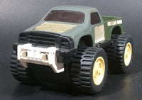 Vintage Tonka Grey and Army Green Combo Pull back Pickup Truck Made in Japan Pressed Steel Cab - Treasure Valley Antiques & Collectibles