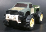 Vintage Tonka Grey and Army Green Combo Pull back Pickup Truck Made in Japan Pressed Steel Cab - Treasure Valley Antiques & Collectibles