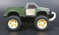 Vintage Tonka Grey and Army Green Combo Pull back Pickup Truck Made in Japan Pressed Steel Cab - Treasure Valley Antiques & Collectibles