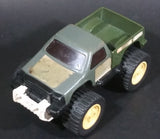 Vintage Tonka Grey and Army Green Combo Pull back Pickup Truck Made in Japan Pressed Steel Cab - Treasure Valley Antiques & Collectibles