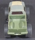 Vintage Tonka Grey and Army Green Combo Pull back Pickup Truck Made in Japan Pressed Steel Cab - Treasure Valley Antiques & Collectibles