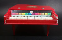Vintage 1960s Beilei Red Wooden Baby Grand Piano Made in Shanghai, China - Treasure Valley Antiques & Collectibles