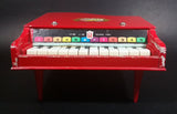 Vintage 1960s Beilei Red Wooden Baby Grand Piano Made in Shanghai, China - Treasure Valley Antiques & Collectibles