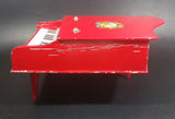 Vintage 1960s Beilei Red Wooden Baby Grand Piano Made in Shanghai, China - Treasure Valley Antiques & Collectibles
