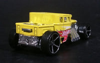 2014 Hot Wheels Scavenger Hunt 1/4 Bone Shaker Yellow Die Cast Toy Car Hot Rod Vehicle - Treasure Valley Antiques & Collectibles