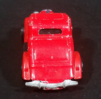 Rare 1987 Hot Wheels 3-Window '34 Red w/ Yellow White Black ZZ Die Cast Toy Car Hot Rod Vehicle