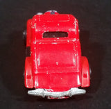 Rare 1987 Hot Wheels 3-Window '34 Red w/ Yellow White Black ZZ Die Cast Toy Car Hot Rod Vehicle