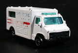 1989 Hot Wheels Workhorses American Ambulance White Die Cast Toy Car Emergency Paramedics Rescue Vehicle - Opening Rear Doors - Treasure Valley Antiques & Collectibles