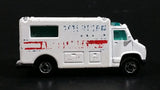 1989 Hot Wheels Workhorses American Ambulance White Die Cast Toy Car Emergency Paramedics Rescue Vehicle - Opening Rear Doors - Treasure Valley Antiques & Collectibles