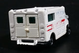 1989 Hot Wheels Workhorses American Ambulance White Die Cast Toy Car Emergency Paramedics Rescue Vehicle - Opening Rear Doors - Treasure Valley Antiques & Collectibles