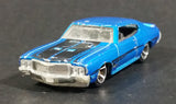 2010 Hot Wheels Muscle Mania '70 Buick GSX Dark Electric Blue Die Cast Toy Car Vehicle - Treasure Valley Antiques & Collectibles