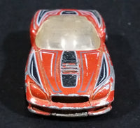 2007 Hot Wheels HW's Design Pony-Up Orange w/ Grey & Black Stripes Die Cast Toy Race Car Vehicle - Treasure Valley Antiques & Collectibles